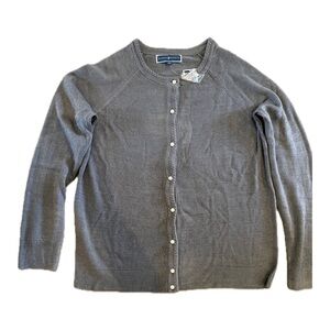 BNWT Karen Scott Gray Cardigan